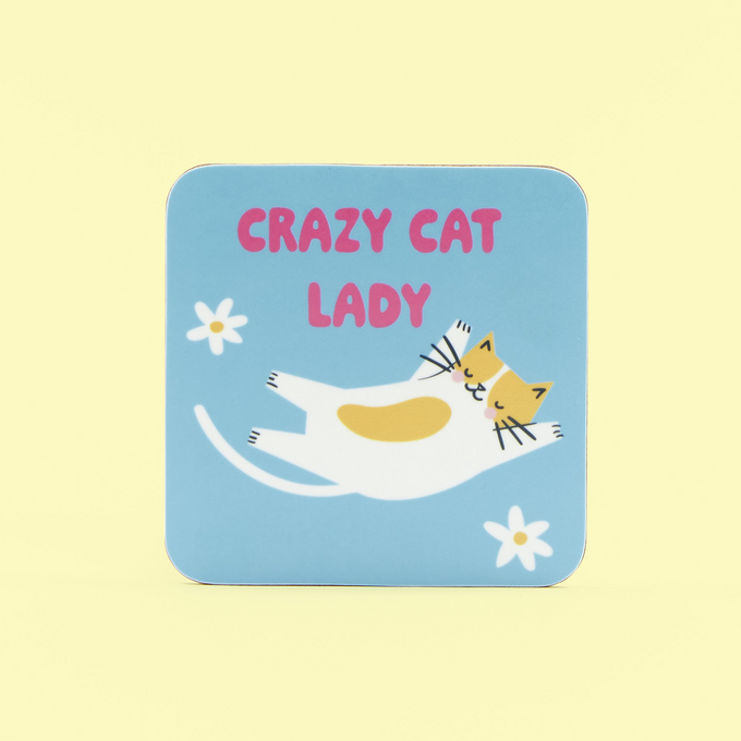 Crazy Cat Coaster