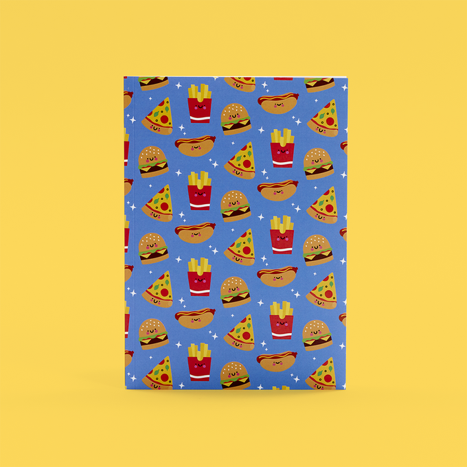 A5 Junk Food Friends Notebook