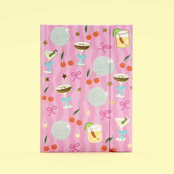 A5 Luxe Disco Cocktail Notebook 