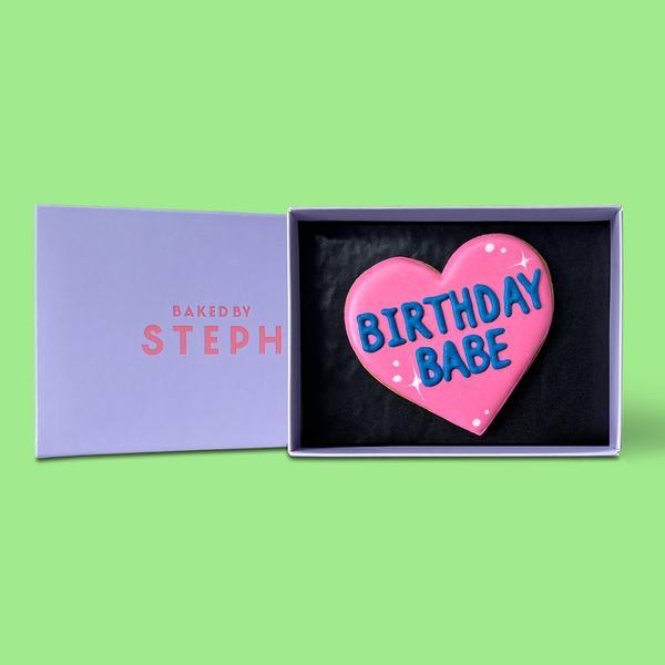 Birthday Babe Letterbox Cookie