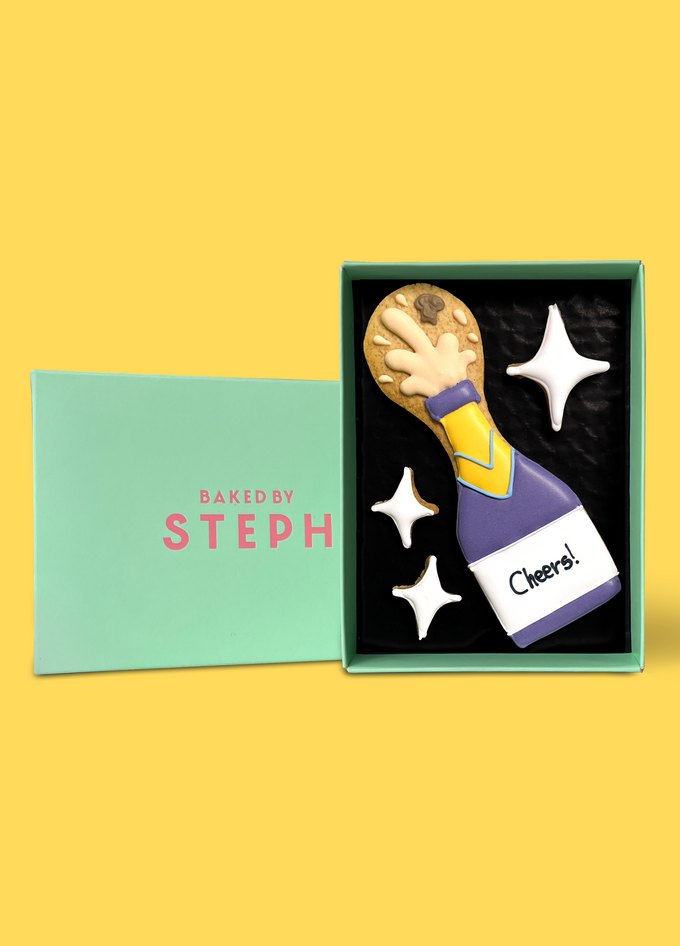 Poppin' Bottles Letterbox Cookie