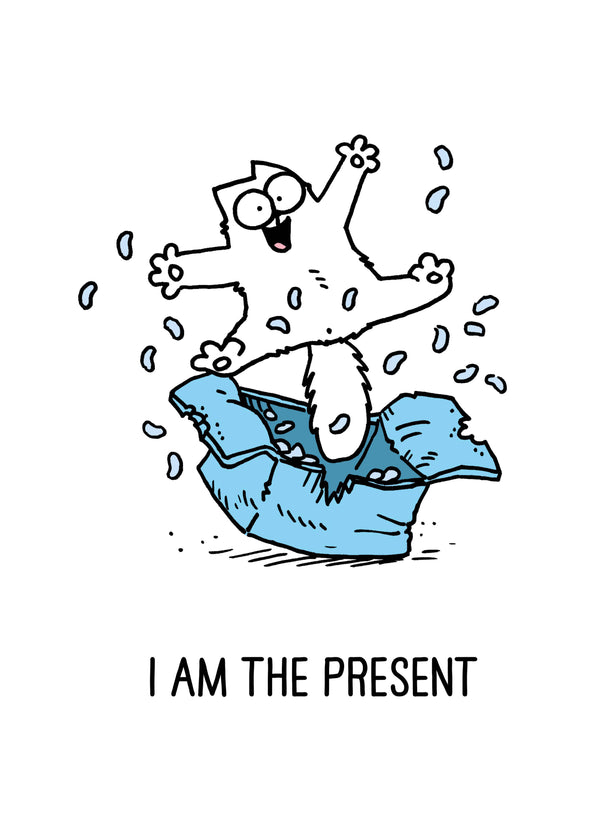 Simon's Cat Birthday Present Card