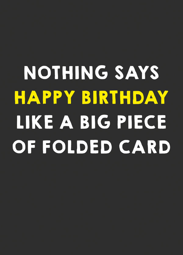 Nothing Says Happy Birthday Like Card
