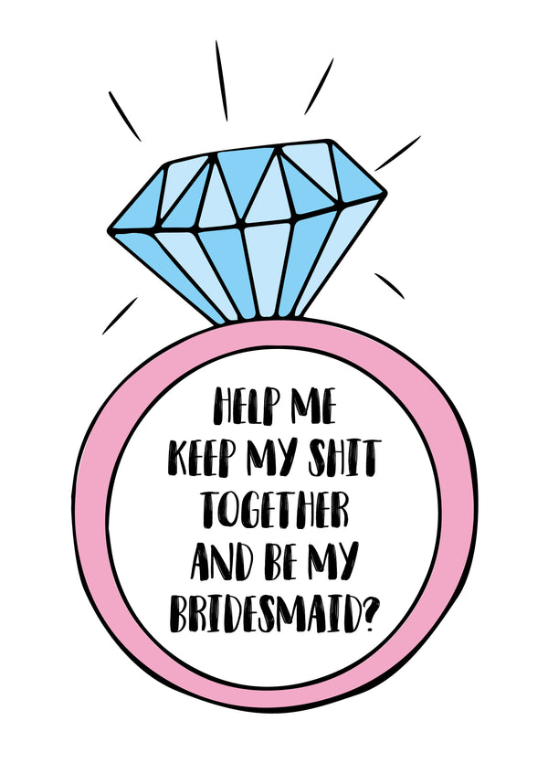 Help Me Keep My Shit Together Card