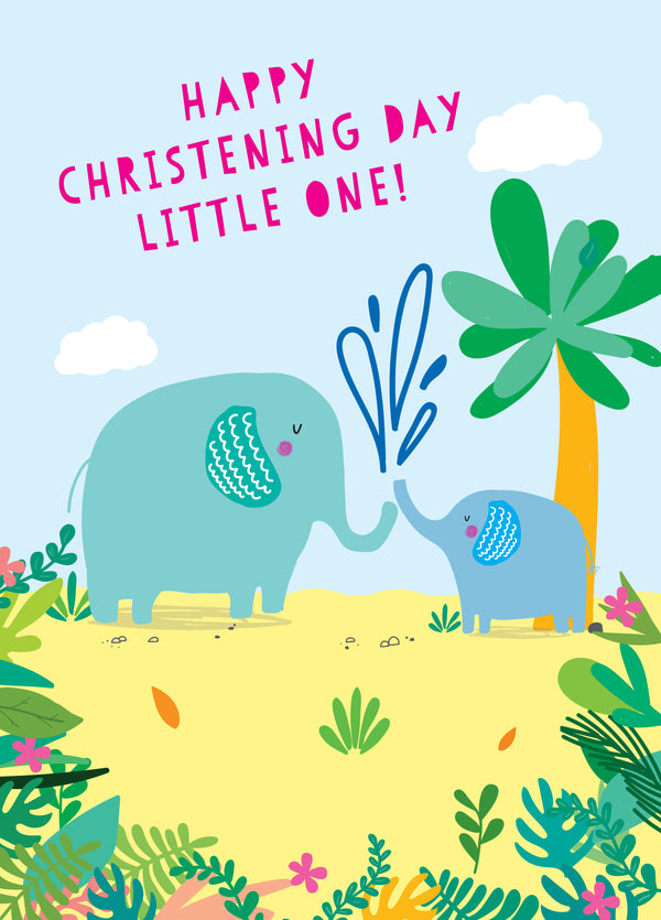 Happy Christening Day Little One Card