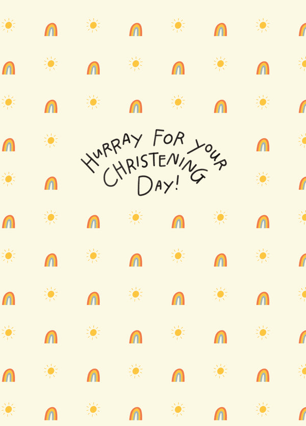 Hurray For Your Christening Day Card