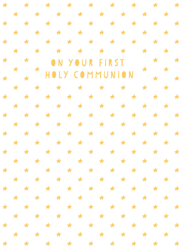 On Your First Holy Communion Card