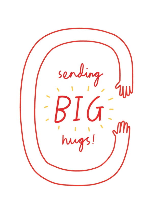 Sending Big Hugs Card