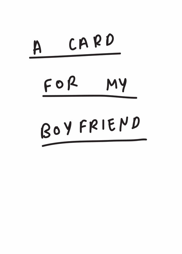 Card For My Boyfriend Birthday Card