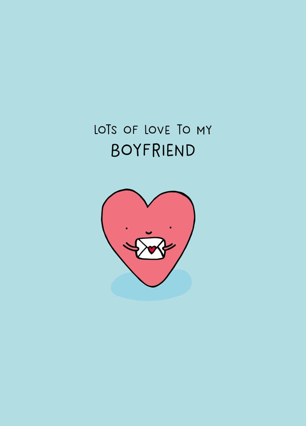 Lots Of Love To My Boyfriend Card