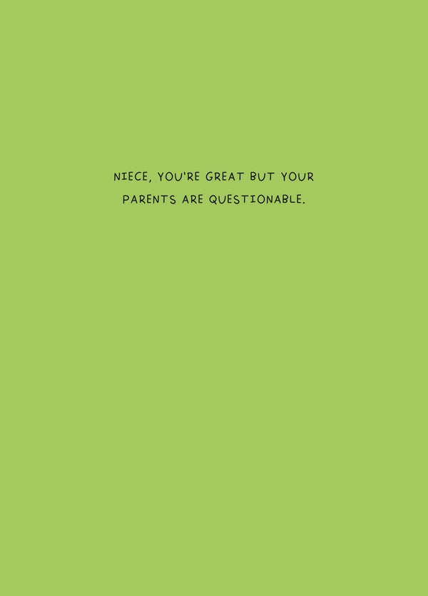 Niece You're  Great Card