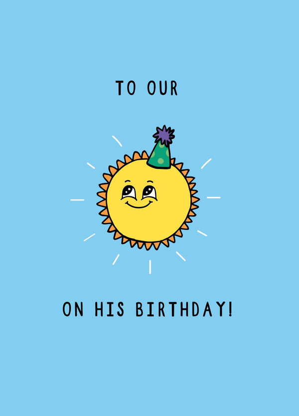 To Our Son On His Birthday Card
