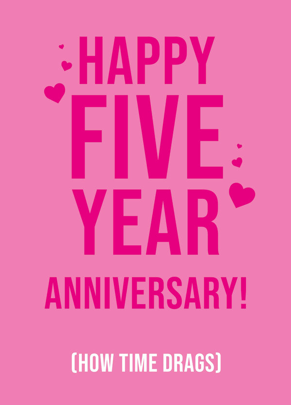Happy Five Year Anniversary Card