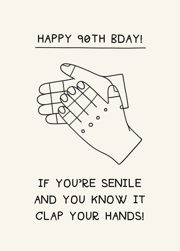 Happy 90th Bday Card