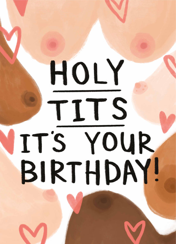 Holy Tits Birthday Card