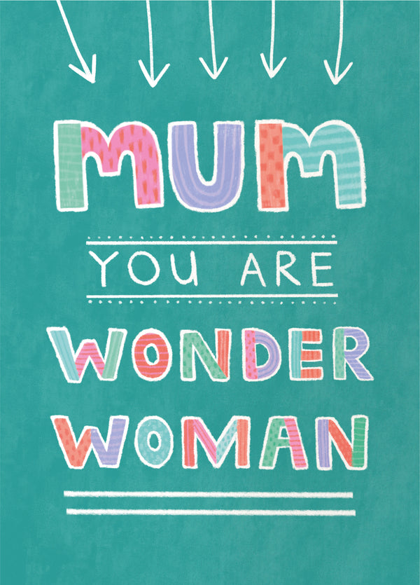Wonder Woman Mother's Day Card
