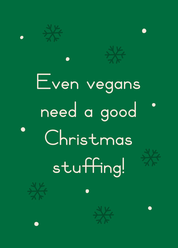Vegan Stuffing Christmas Card