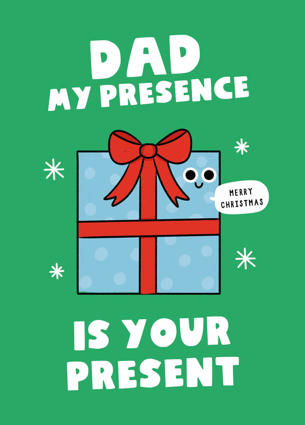 Dad Your Present Christmas Card