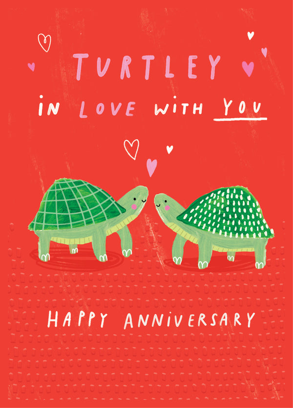 Turtley In Love Anniversary Card