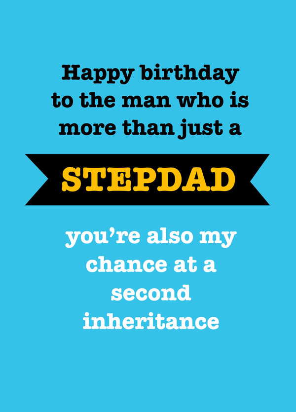 More Than Stepdad Inheritance Birthday Card