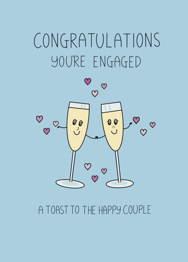 A Toast To The Happy Couple Card