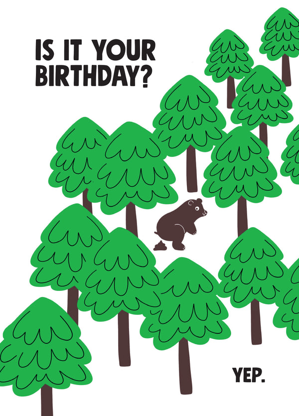 Do Bears... In The Woods? Card