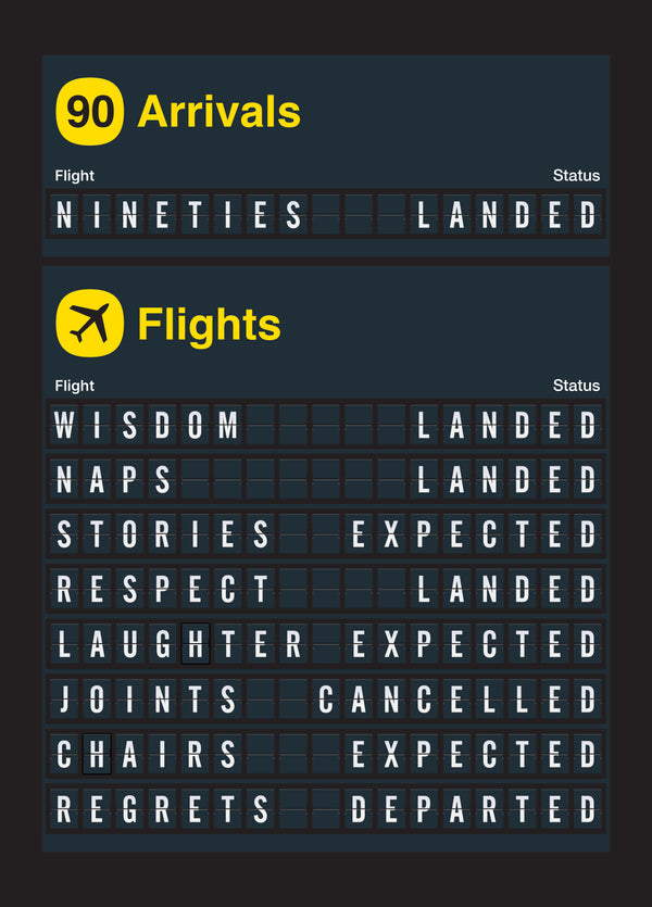 90 Arrivals