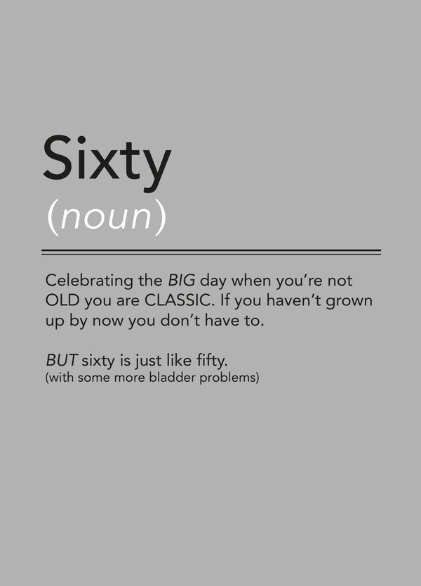 Sixty Card