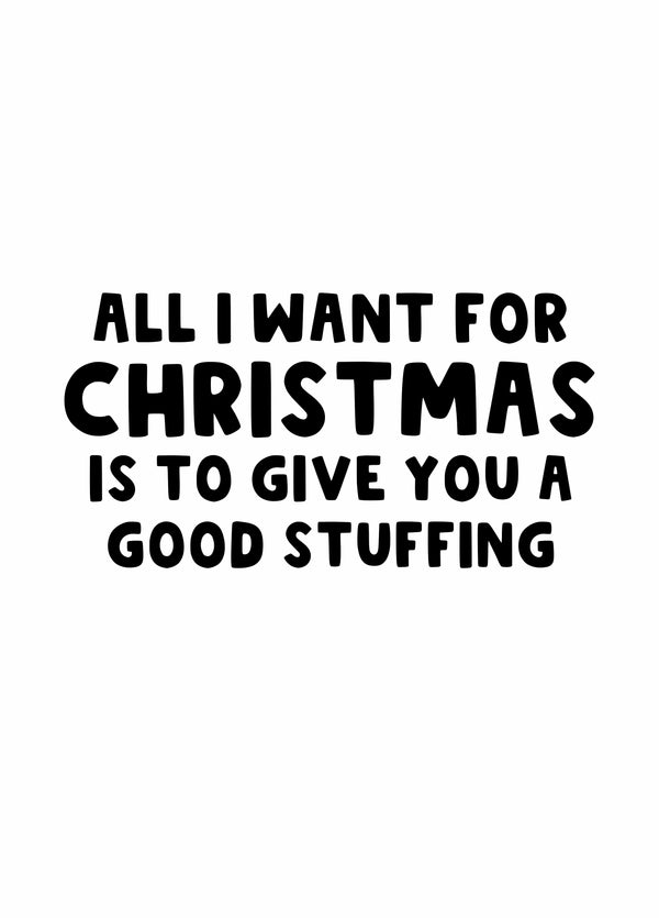 Good Stuffing Christmas Card