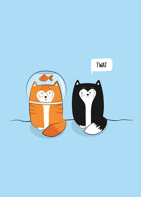 Twat Cat Card