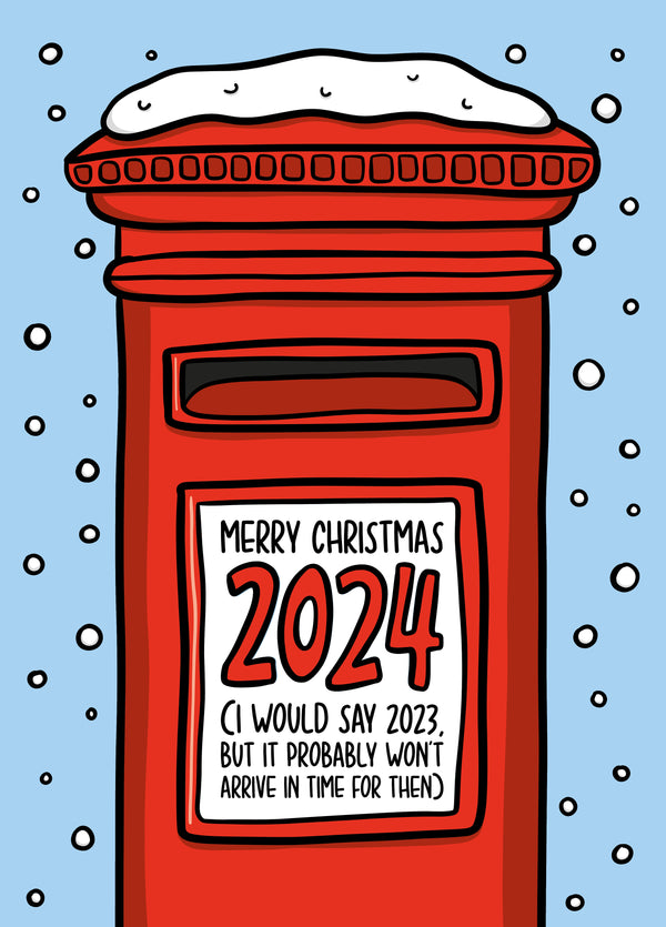 Royal Mail Late Post Christmas Card