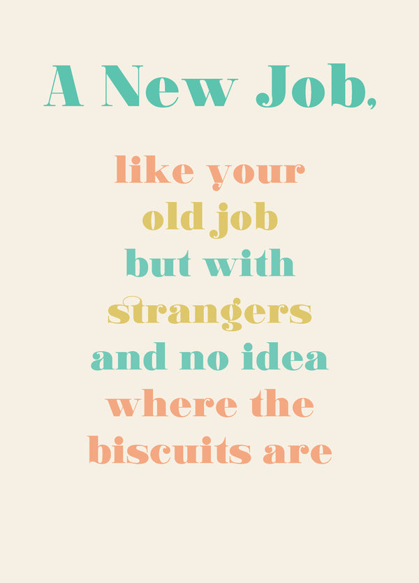 New Job Like Old Job Card