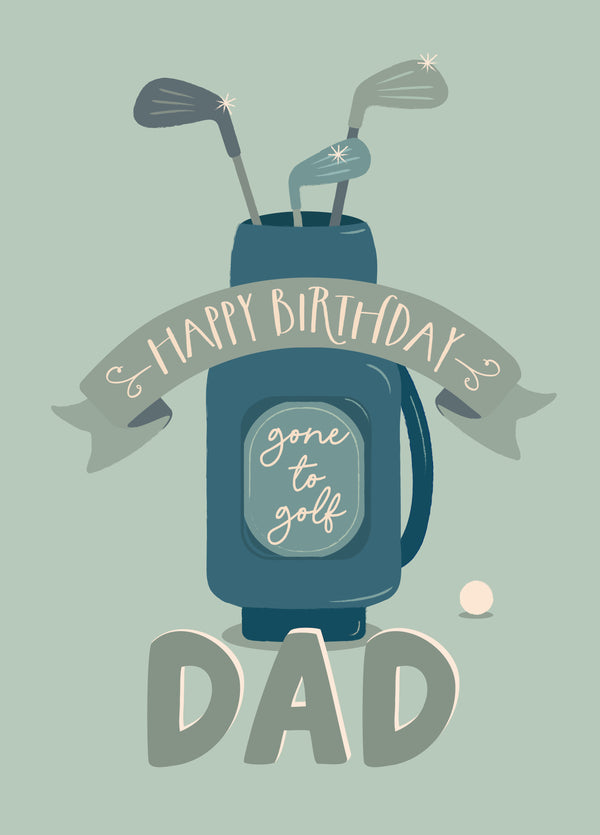 Dads Gone To Golf! Card
