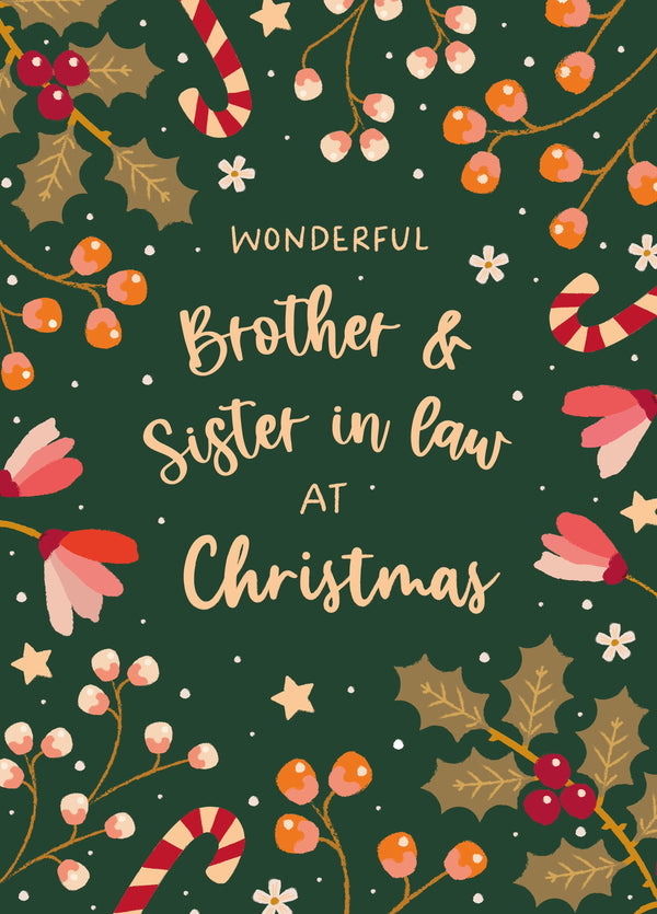 Merry Christmas Wonderful Brother & Sister In Law