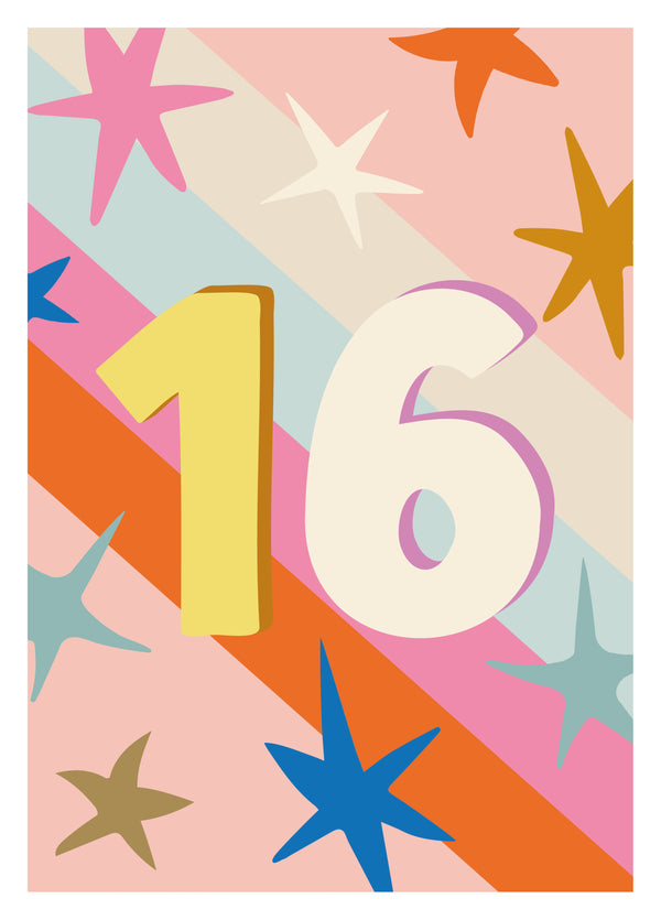 Happy 16th Birthday Card