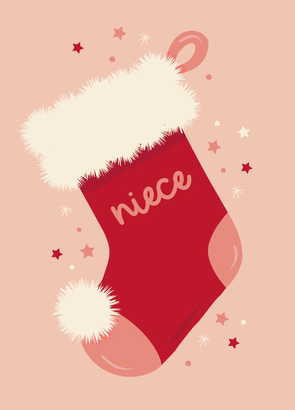 Niece At Christmas Card