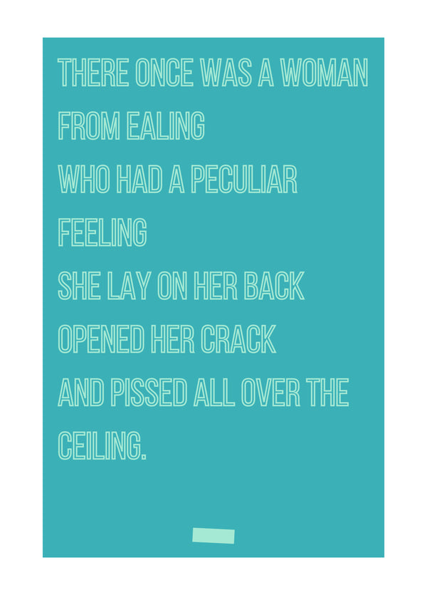 There Once Was A Girl From Ealing Card