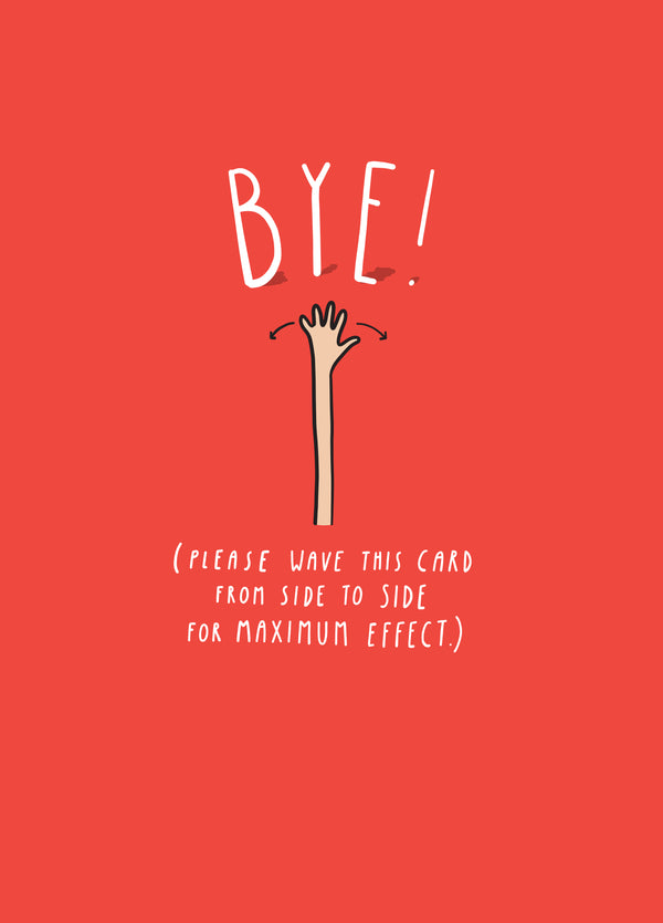 Bye! Card