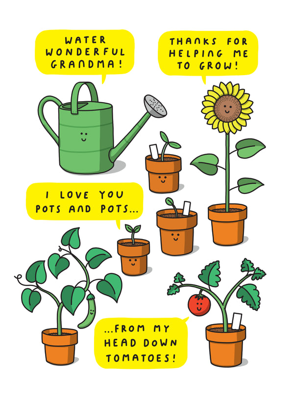 Water Wonderful Grandma Card