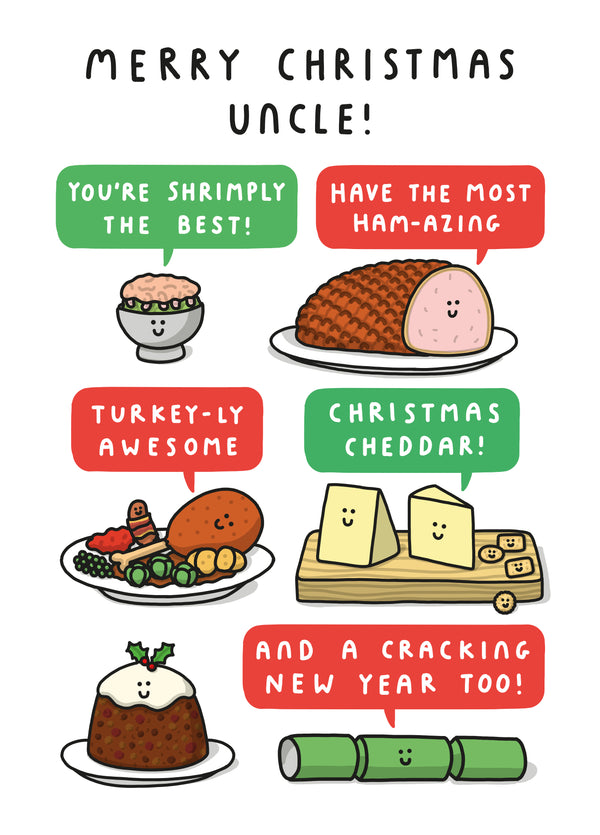 Merry Christmas Uncle! You're Shrimply The Best! Card