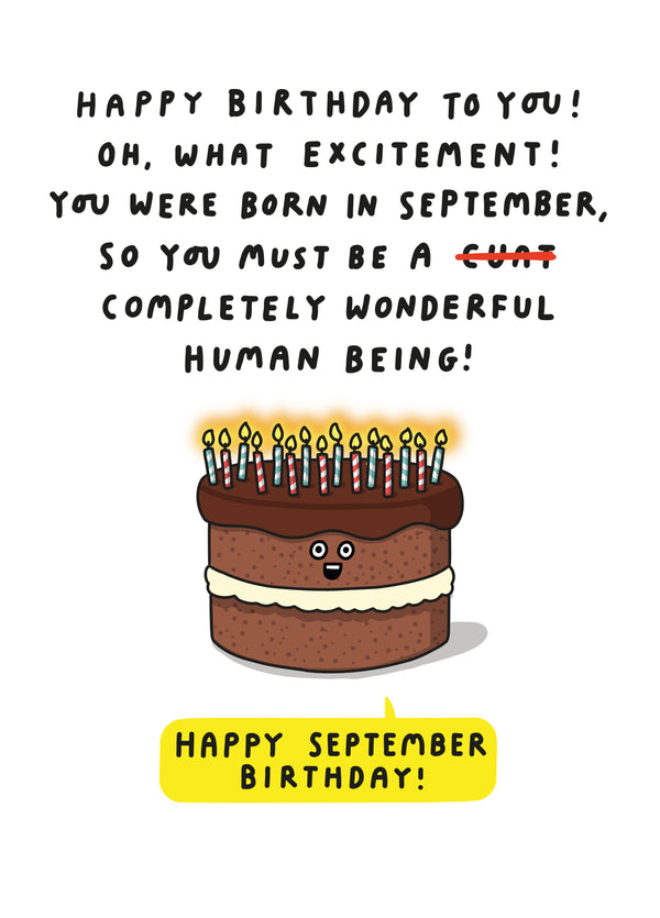 You Were Born In September, You Must Be A...
