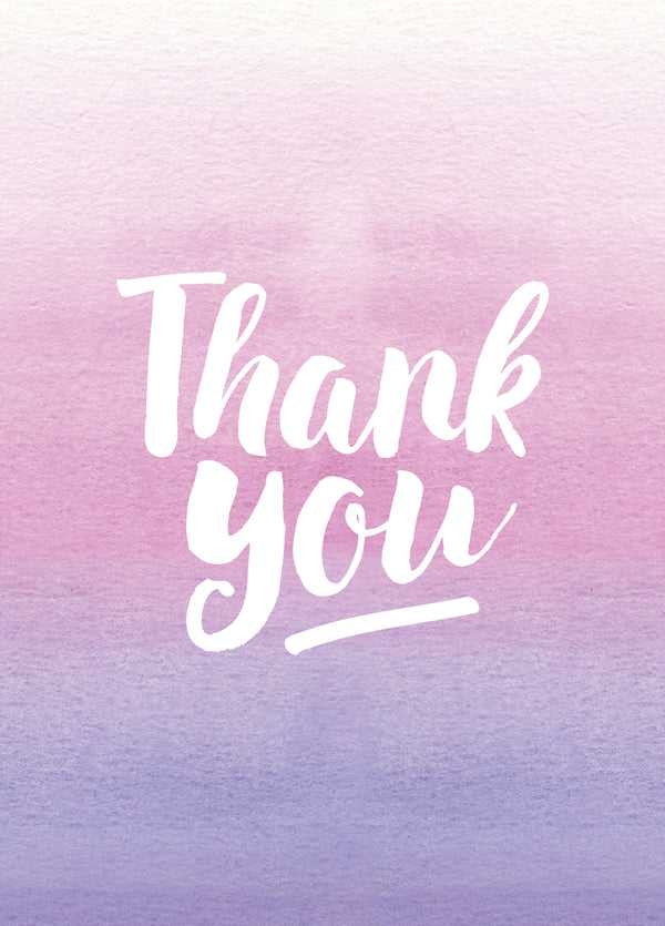 Thank You Purple Rainbow Card