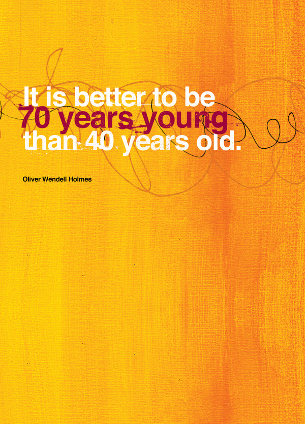Seventy Years Young Card