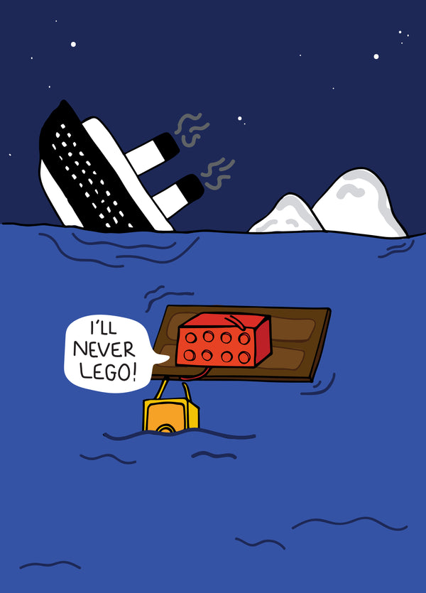 Never Lego Card