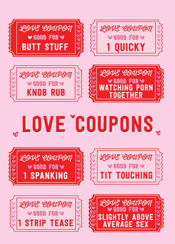 Love Coupons Card