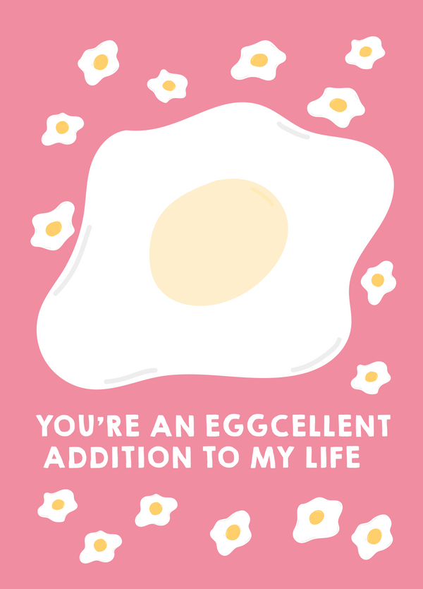 Eggcellent Addition Photo Card