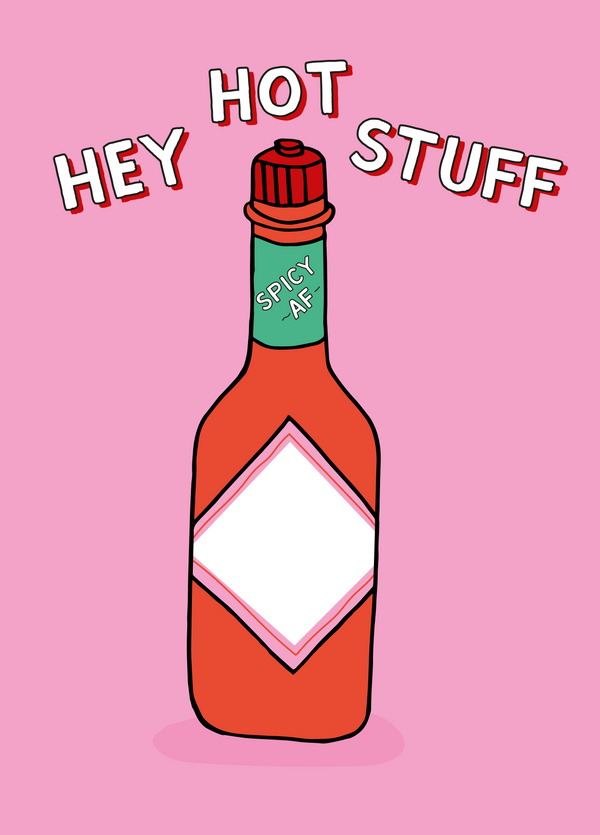 Hey Hot Stuff Photo Card