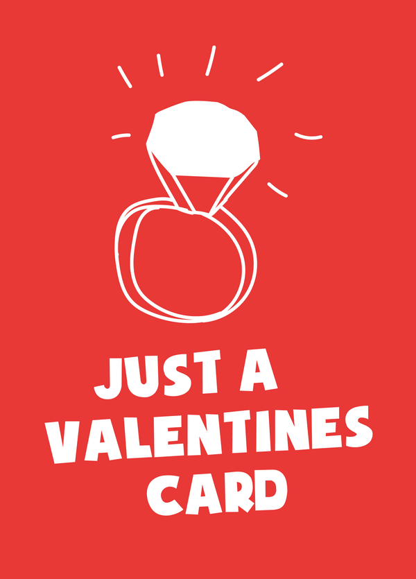 Just A Valentine's Photo Card