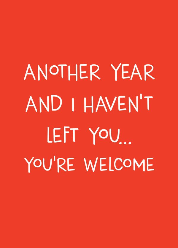 You're Welcome Card