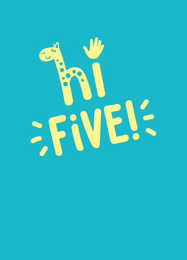 Hi Five Card